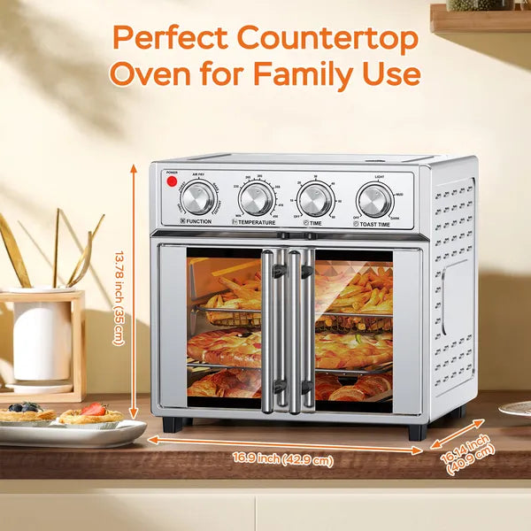[vendor] PlumChef 29.5 QT French Door Air Fryer Convection