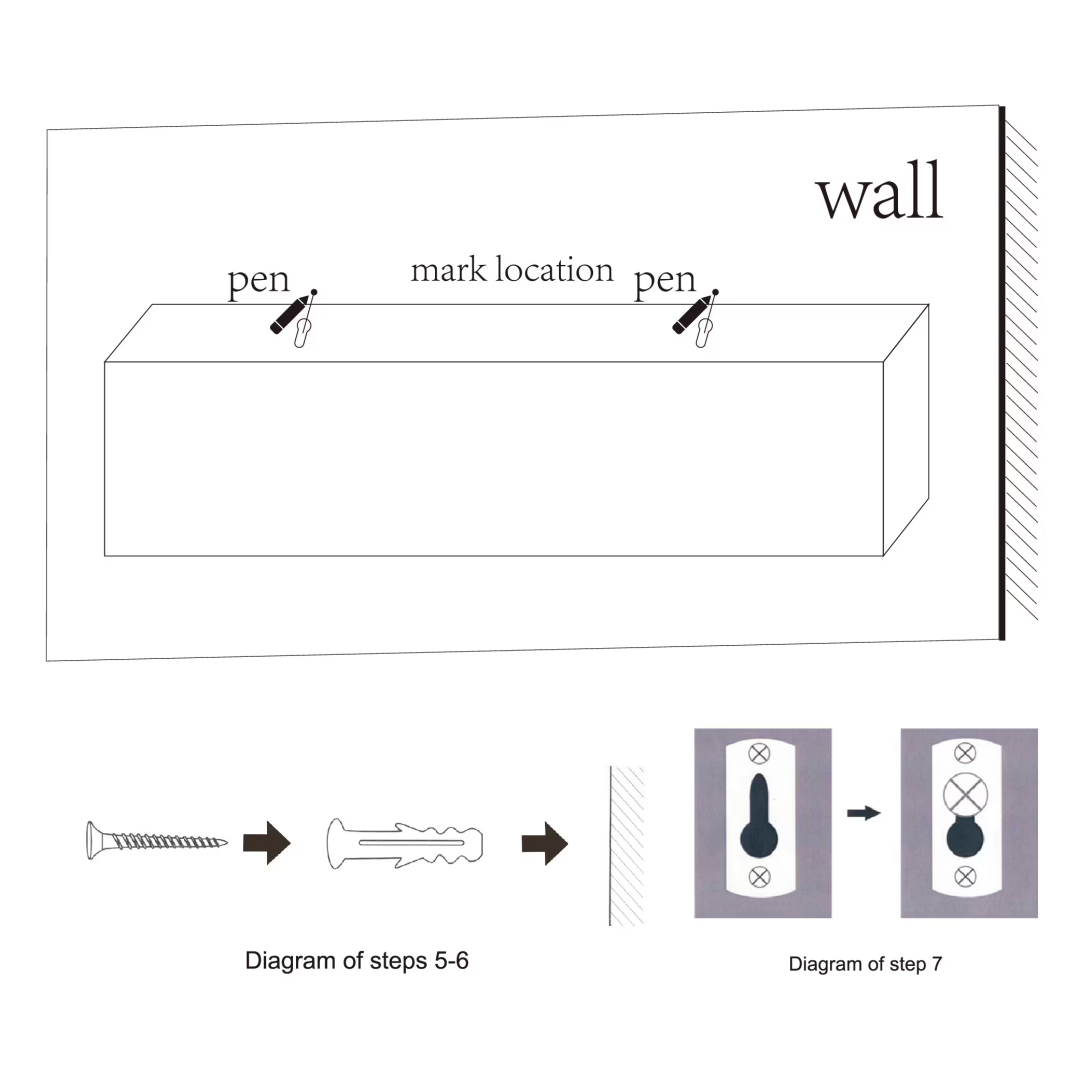 [vendor] Floating Shelves 14.96 Wall Mounted Wood Shelves For