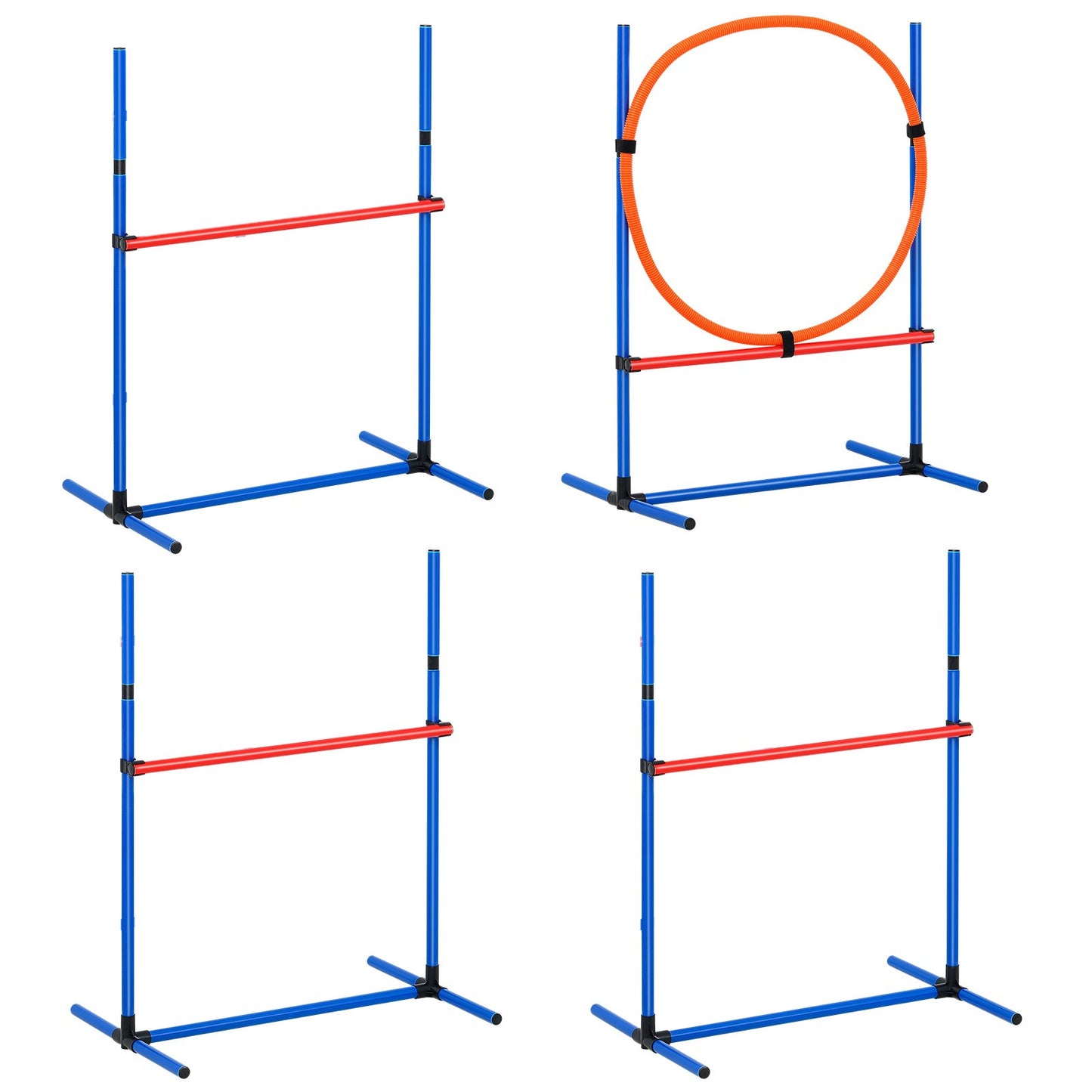 [vendor] Dog Agility Training Equipment, 4 PCS Set - Adjustable High