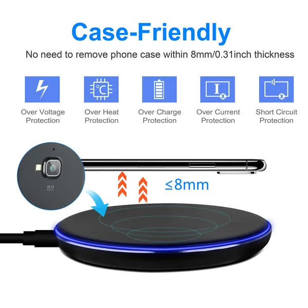 [vendor] Wireless Charger Qi-Certified Ultra-Slim 5W Charging Pad