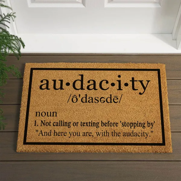 [vendor] Heavy Duty Natural Coir Welcome Doormat For Front Porch Entryway,