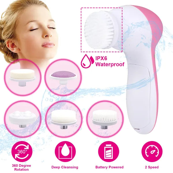 [vendor] Waterproof Facial Cleansing Brush Face Spin Cleaning