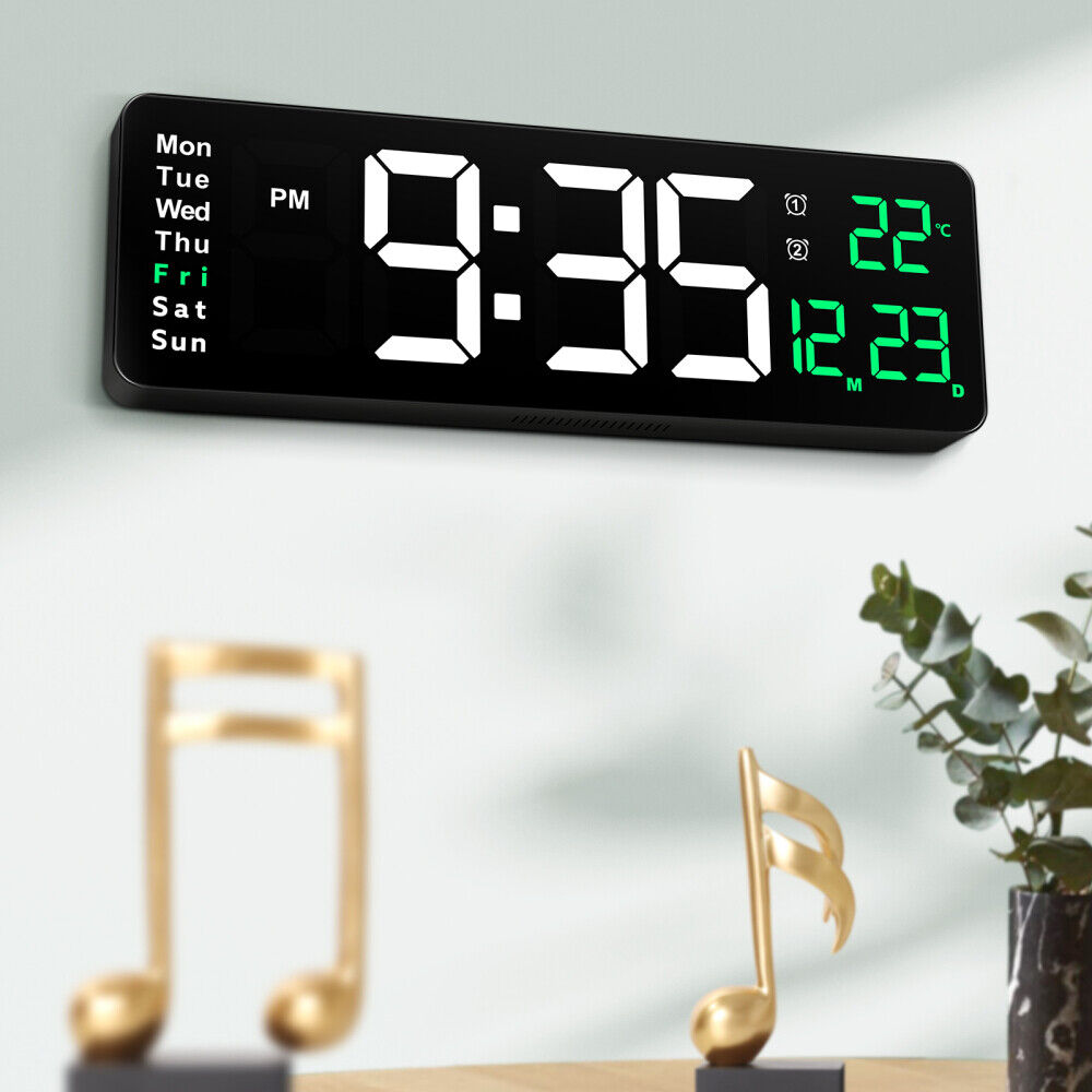 [vendor] 16inch Large Jumbo Digital LED Wall Clock Alarm Calendar