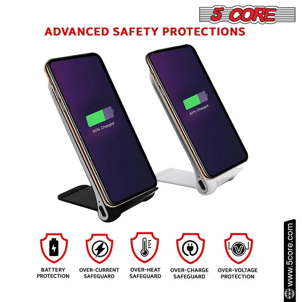 [vendor] 5 Core Wireless Charger 10W Max Fast Wireless Charging