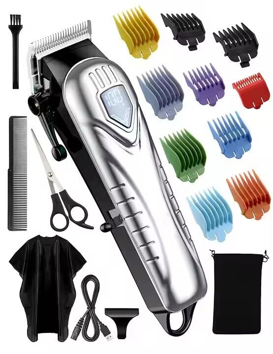 [vendor] Professional Men Hair Clippers Trimmer Kit Cutting