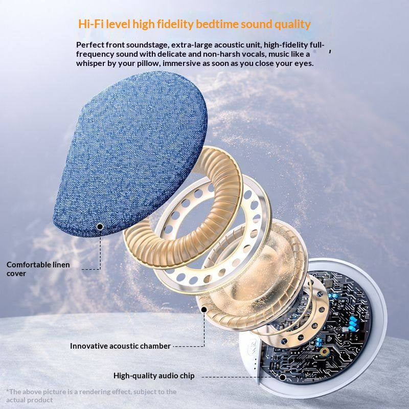 [vendor] Ultra-Thin White Noise Bluetooth Speaker for Pillow -