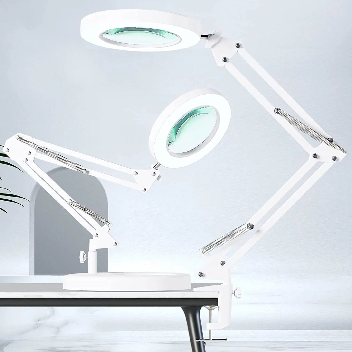 [vendor] 10X Magnifying Glass Desk Light Magnifier LED Lamp