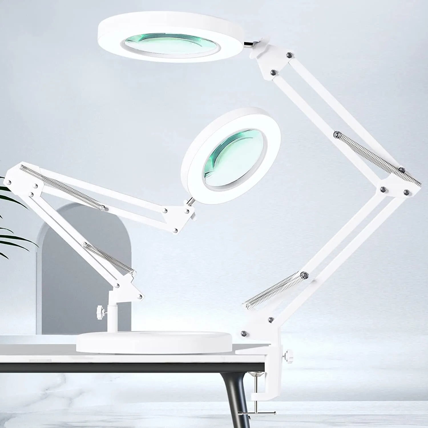 [vendor] 10X Magnifying Glass Desk Light Magnifier LED Lamp