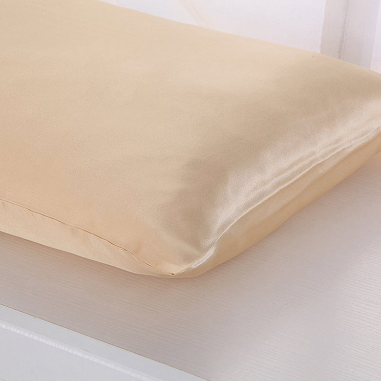 [vendor] Pillowcase Satin Solid Color Simulation Silk Single
