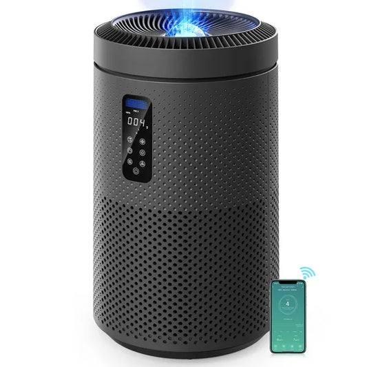 [vendor] Black Large Room Air Purifier, Smart WiFi, Air Quality