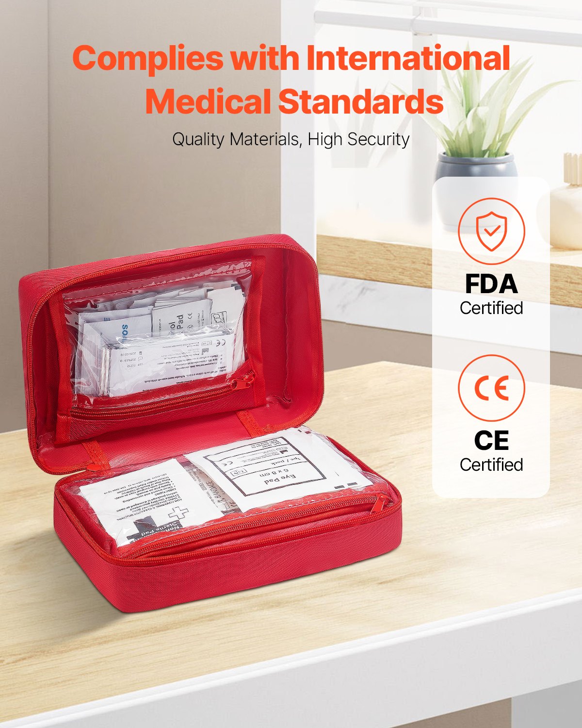 [vendor] First Aid Kit, 500 Pieces, 600D Nylon Large Survival