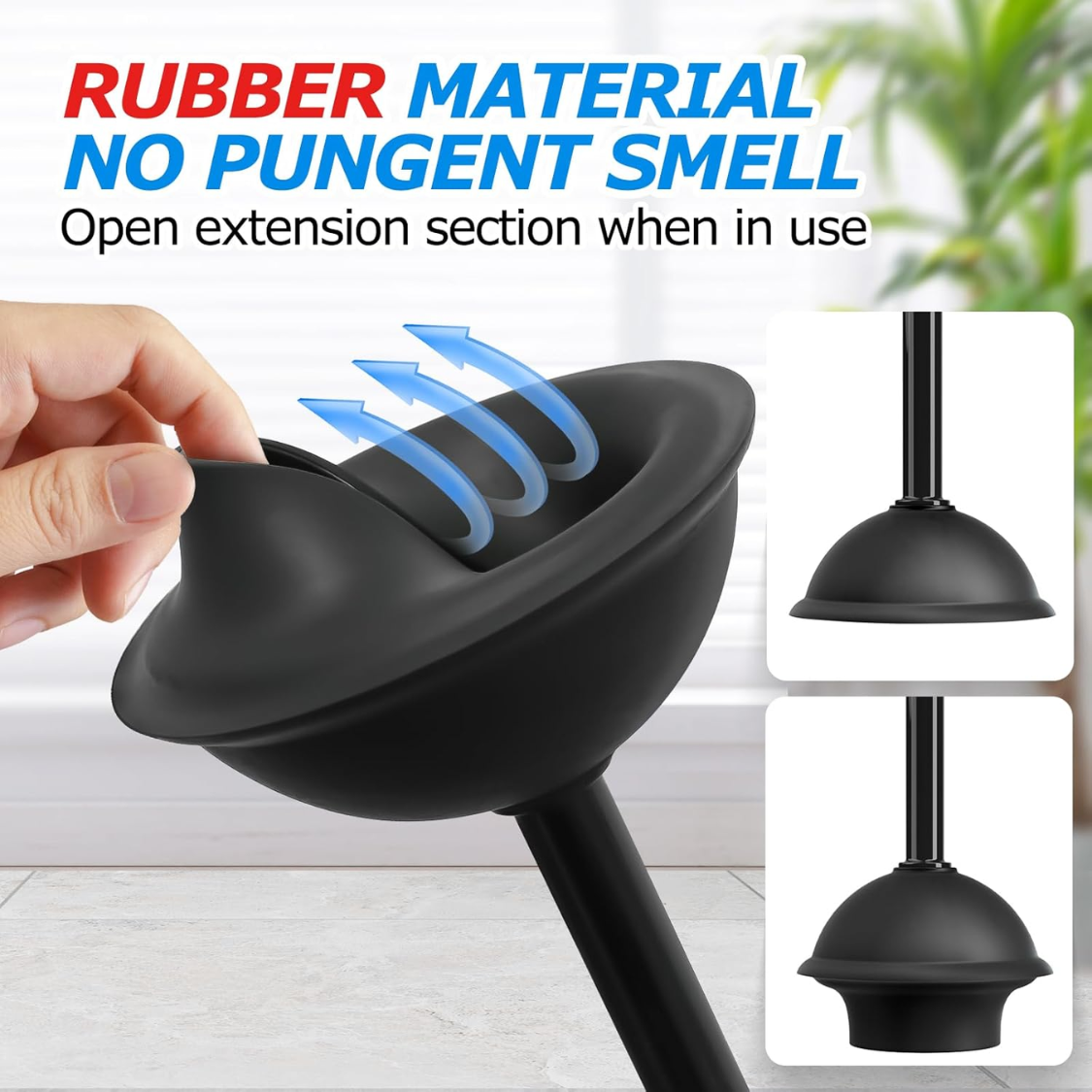 [vendor] Toilet Plunger And Brush Set Extended Handle Plunger