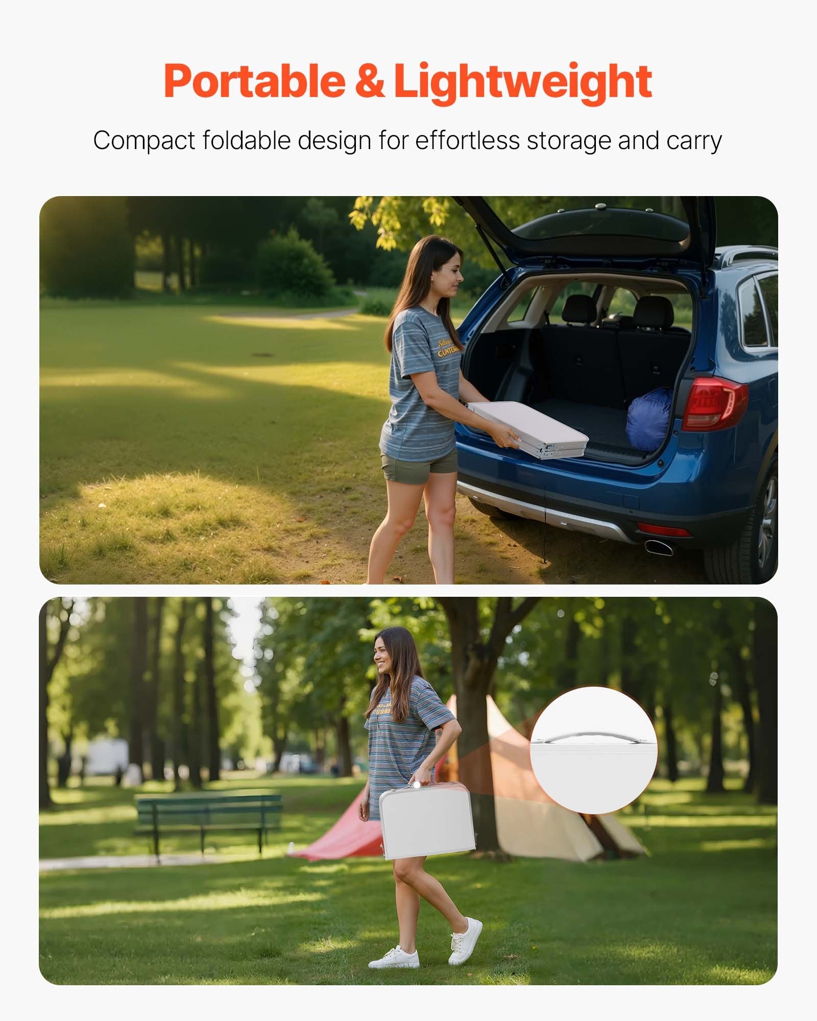 [vendor] 2ft Folding Portable Camping Table Aluminum Outdoor
