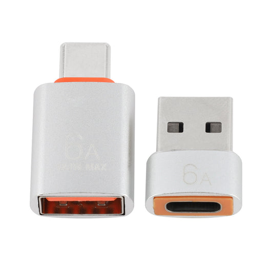 [vendor] 6A USB OTG Adapter USB 3.0 A Male To Type C Female