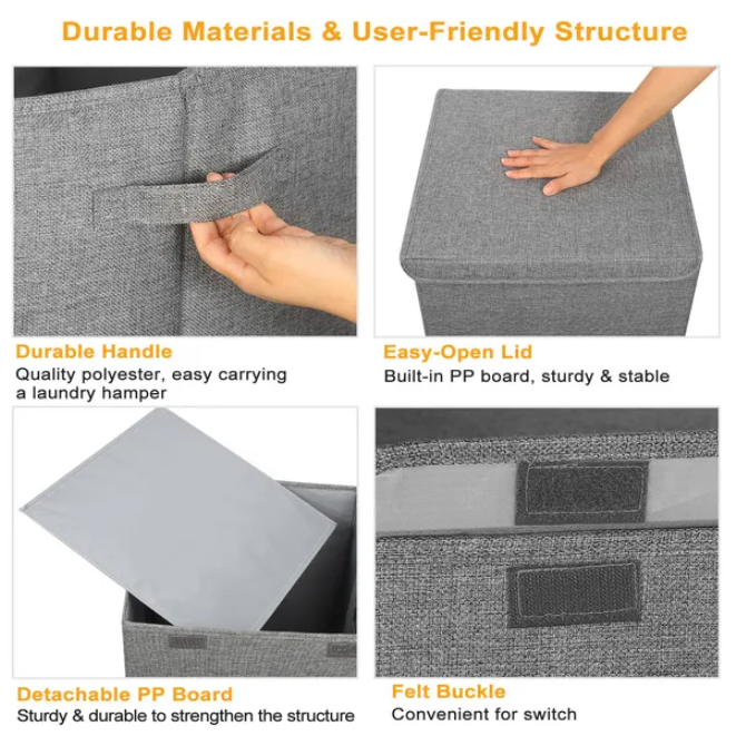 [vendor] Foldable Laundry Hampers Washing Clothes Laundry Basket