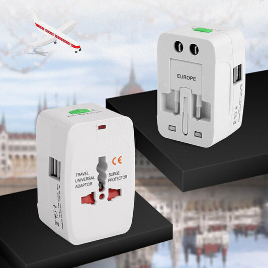 [vendor] Universal New Plug Charger World Wide Use Travel Adapter