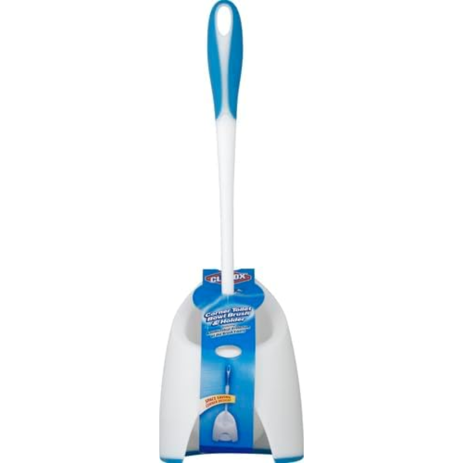 [vendor] Corner Toilet Bowl Brush With Under Rim Scrubber And