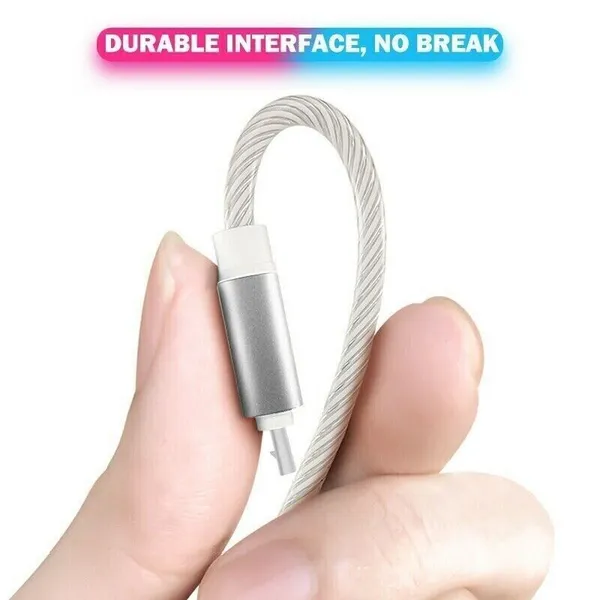 [vendor] 3 In 1 LED Fast Charging Cable Adapter For Micro USB