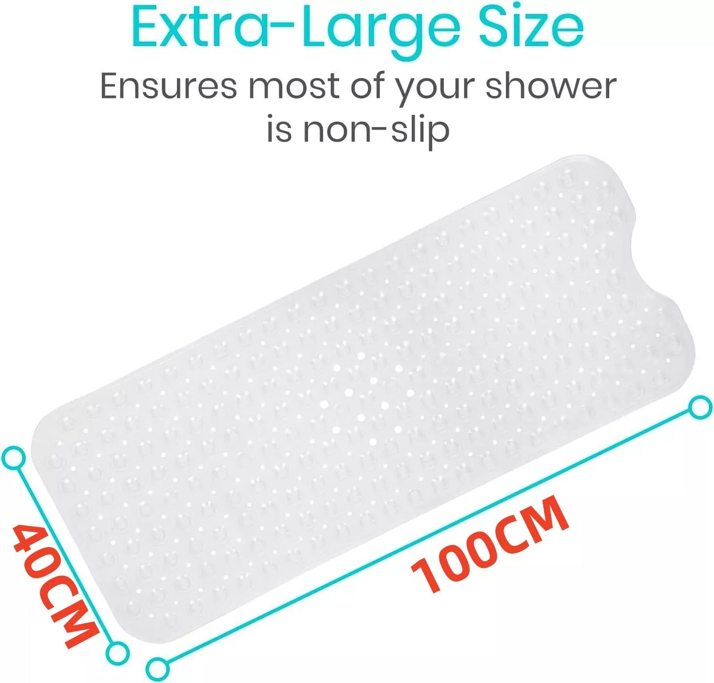 [vendor] Non Slip Bath Mat Extra Large Shower Mat Bathtub