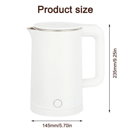 [vendor] Cordless Electric Kettle 2L 1500W Stainless Steel Jug