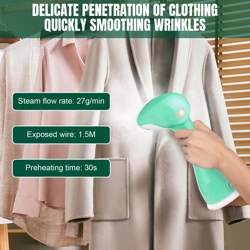 [vendor] Handheld Clothes Steamer, 1500W Portable Garment Steamer