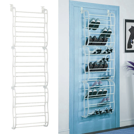 [vendor] 36 Pairs Over-The-Door Shoe Rack 12 Layers Wall Hanging