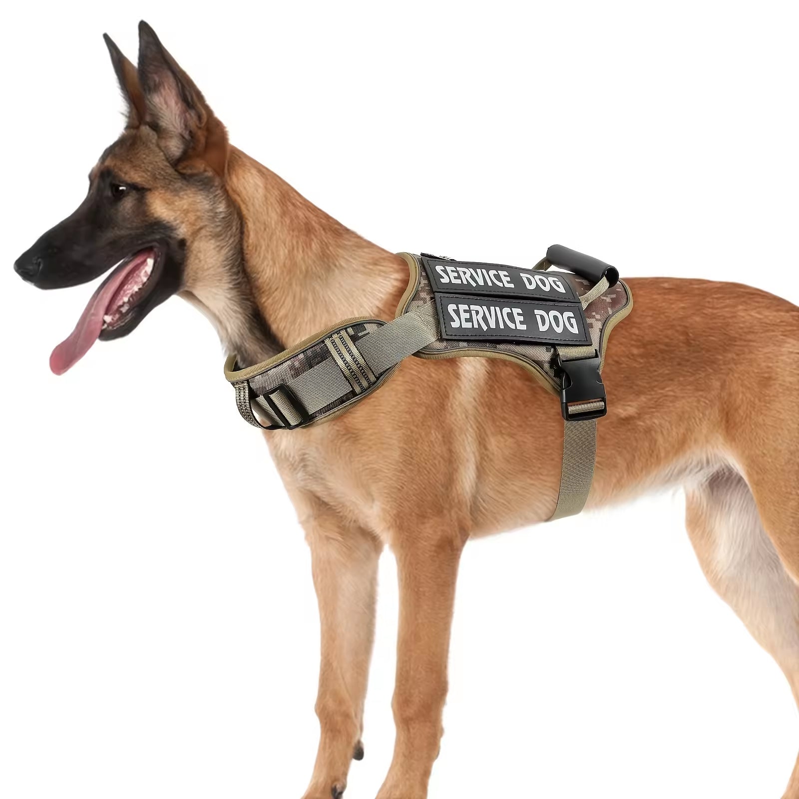 [vendor] Tactical Service Dog Harness With Handle, No-Pull Adjustable
