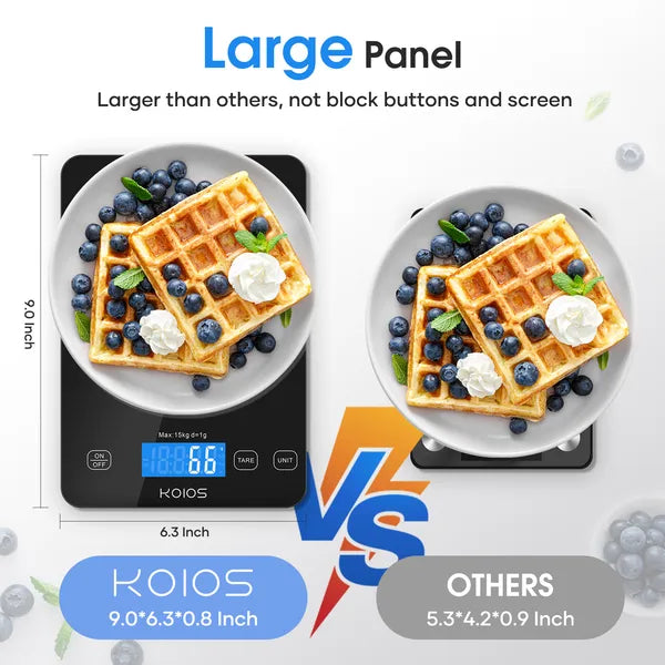 [vendor] KOIOS Food Scale, 33lb/15kg Digital Kitchen Scale Grams