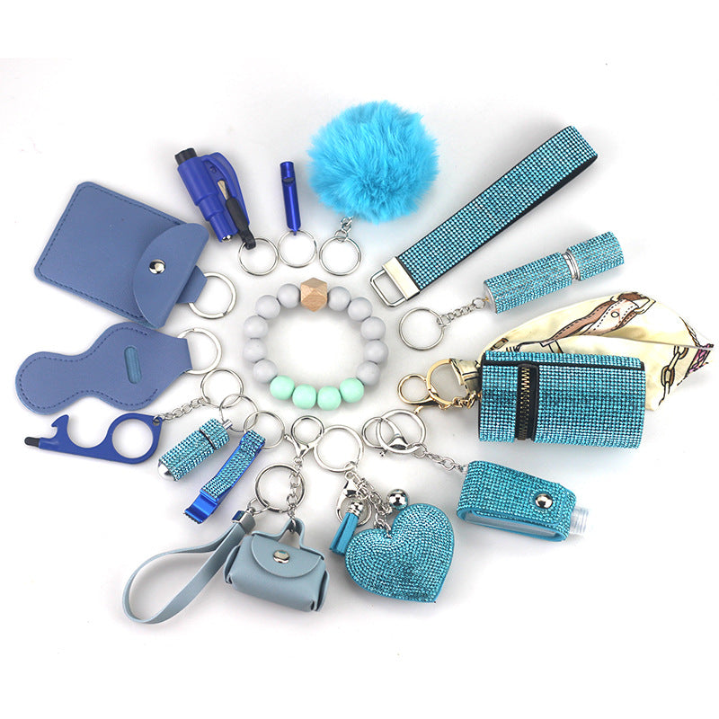 [vendor] Diving Fabric Self-defense Alarm Keychain