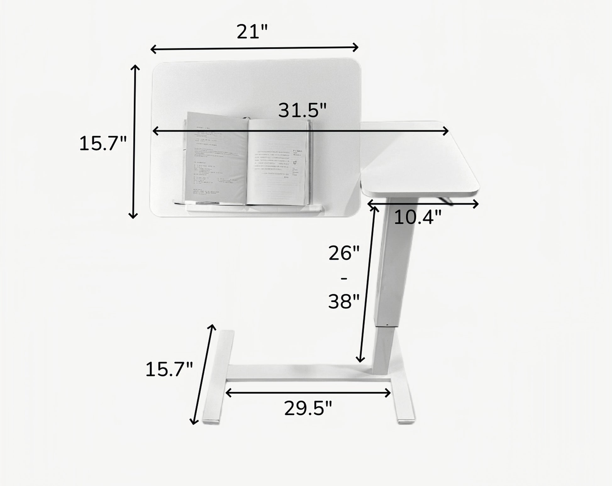 [vendor] Overbed Bedside Desk, Mobile Rolling Laptop Stand