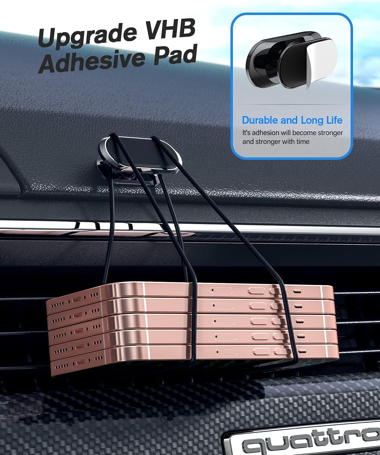 [vendor] 2 Pack Strong Magnetic Car Phone Holder Upgrade Powerful