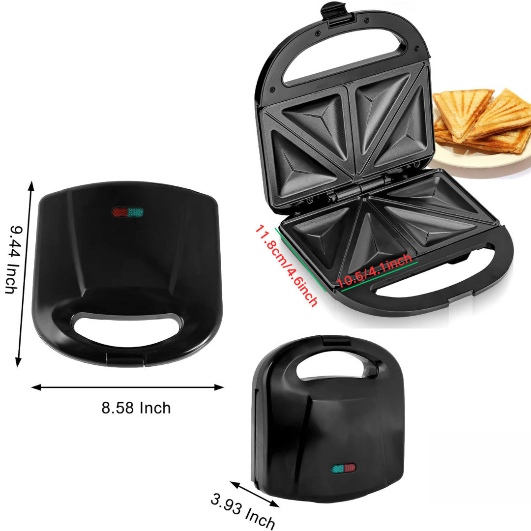 [vendor] Toastie Maker 2 Slice Sandwich Toaster Non-Stick Machine