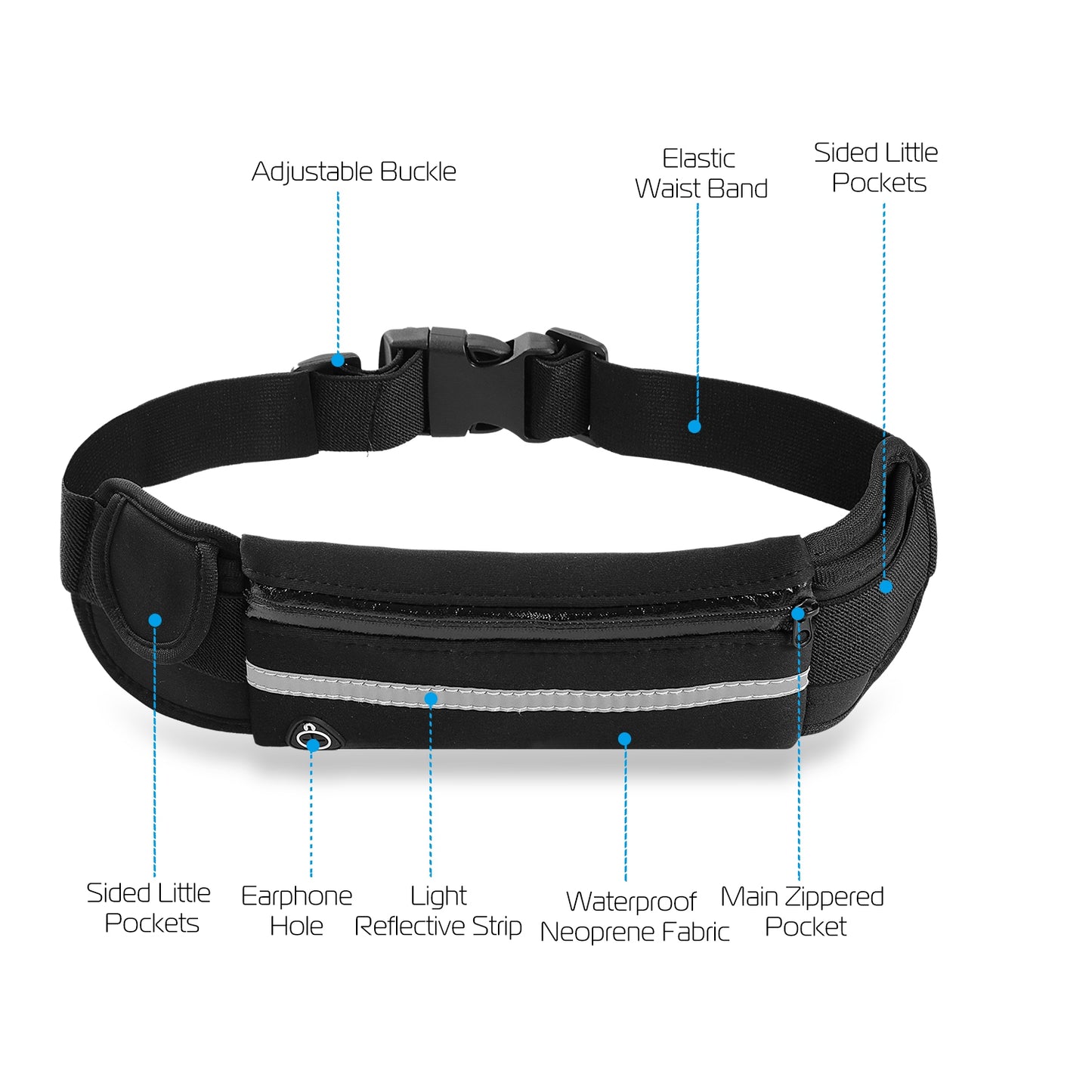 [vendor] 1Pc Sports Waist Bag Running Belt Pack Waterproof