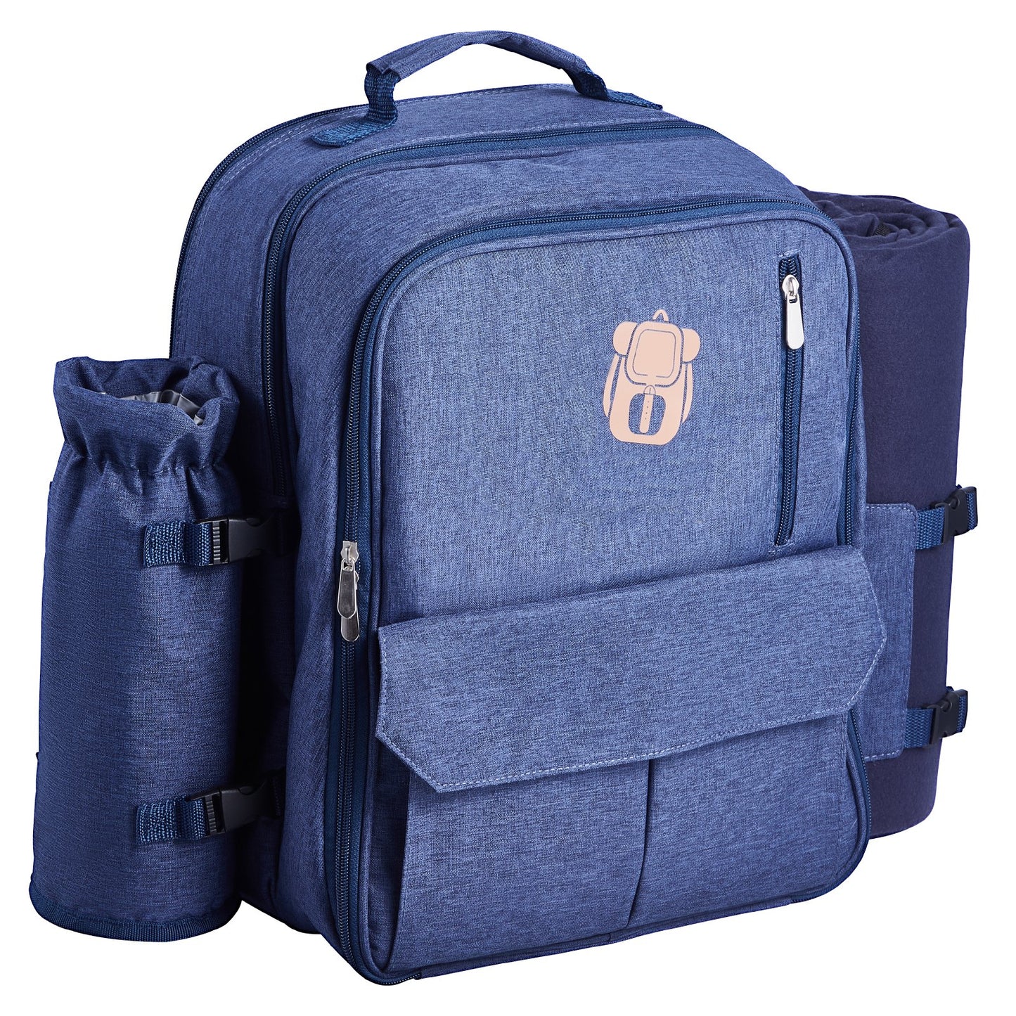 [vendor] Beach Picnic Backpack Bag For 4 Person With Cooler