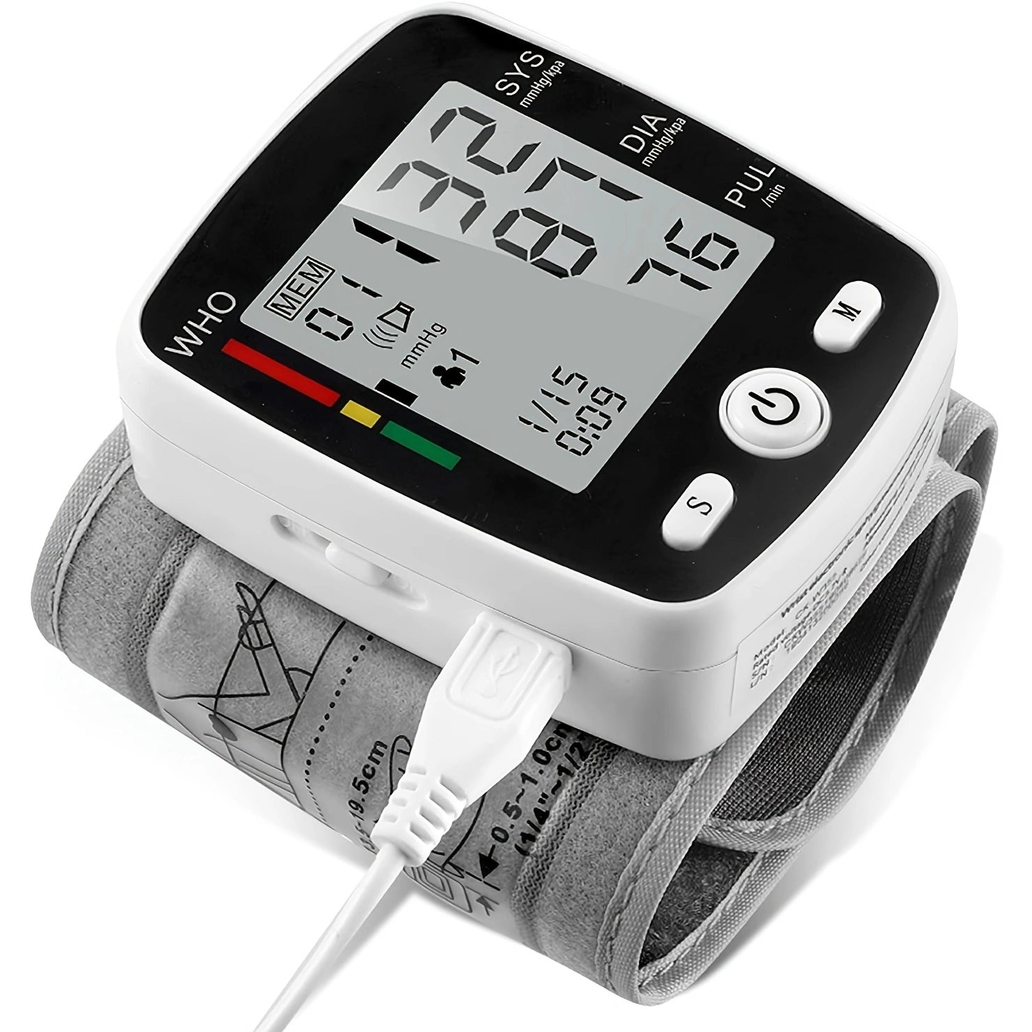 [vendor] Wrist Blood Pressure Monitor Adjustable Automatic Wrist