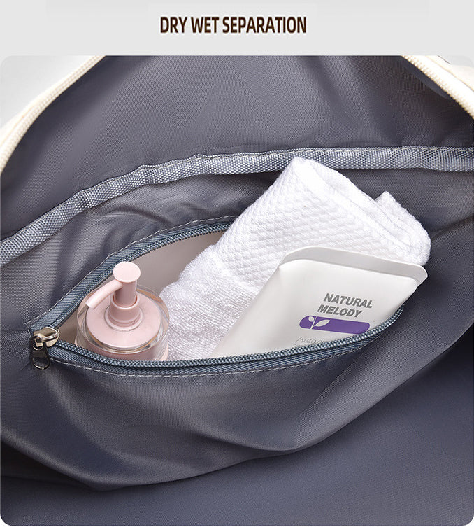 [vendor] Multi-Functional Crossbody Gym Bag - Dry-Wet Separation,