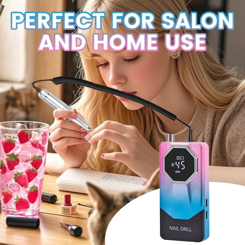 [vendor] Electric Nail File Drill Machine USB Portable Manicure