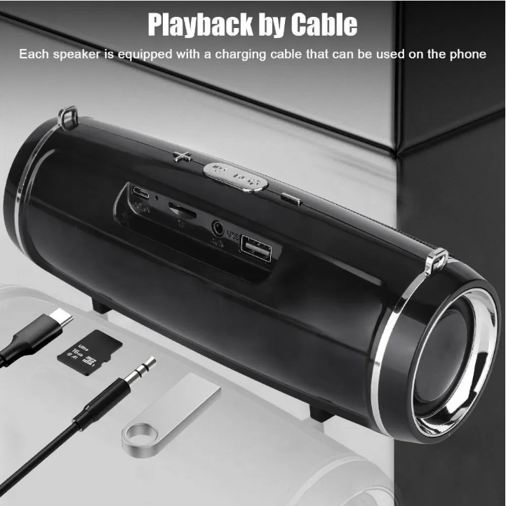 [vendor] Bluetooth 5.1 Speaker Wireless Waterproof Outdoor Stereo