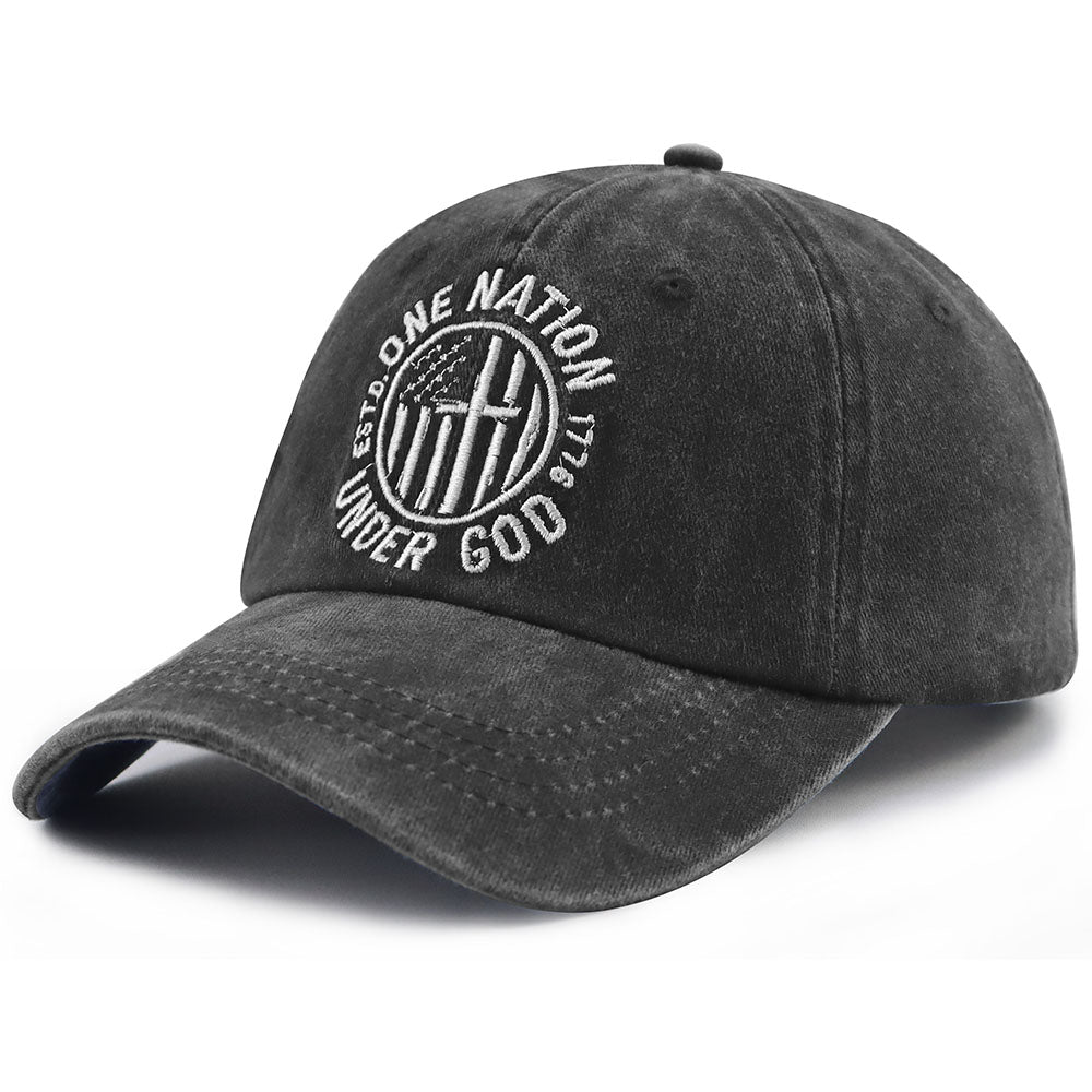 [vendor] One Nation Under God Baseball Cap For Women Men,