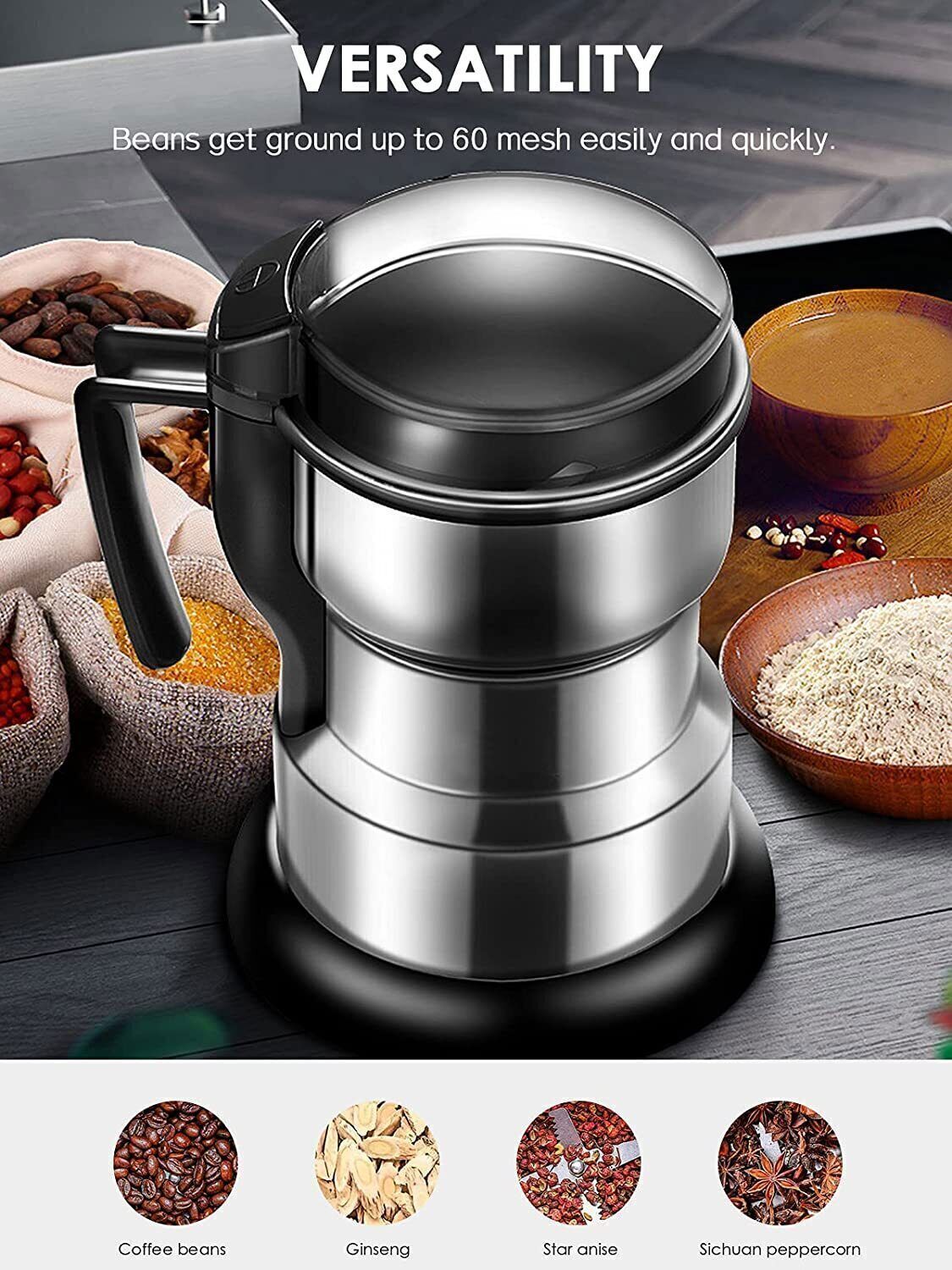 [vendor] 300W Electric Coffee Grinder Grinding Milling Bean Nut
