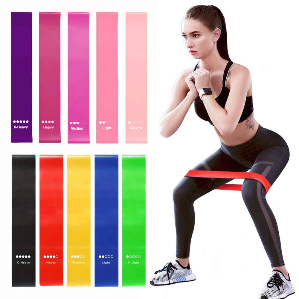 [vendor] Resistance Bands Loop Set Of 10 Exercise Strength