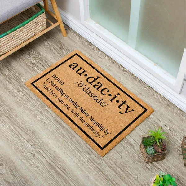 [vendor] Heavy Duty Natural Coir Welcome Doormat For Front Porch Entryway,