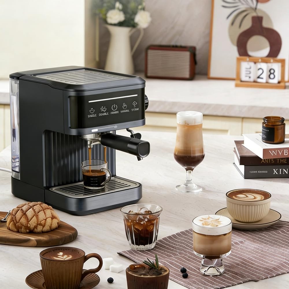 [vendor] Electrical Coffee Maker Smart Coffee Machine Milk