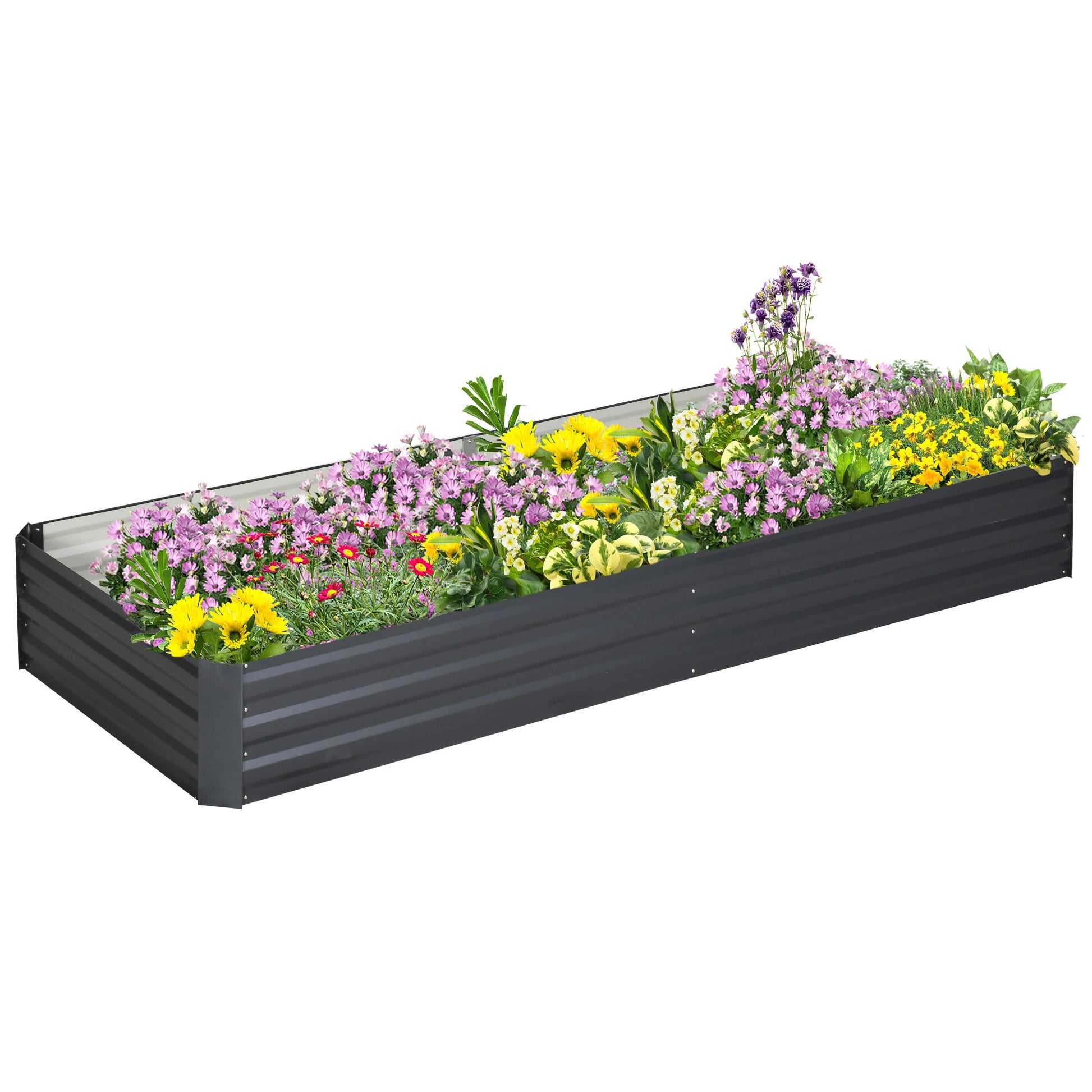 [vendor] Metal Raised Garden Bed Planter Box Outdoor Planters For