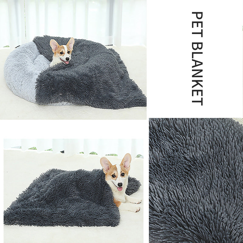 [vendor] Dog Bed And Extra Matching Cover Sheet Dog Crate Pad Ultra Soft