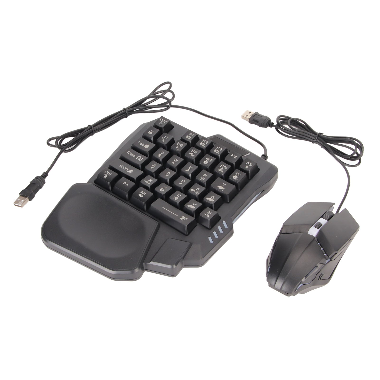 [vendor] Half Hand Gaming Keyboard And Mouse Combo Wired Gaming