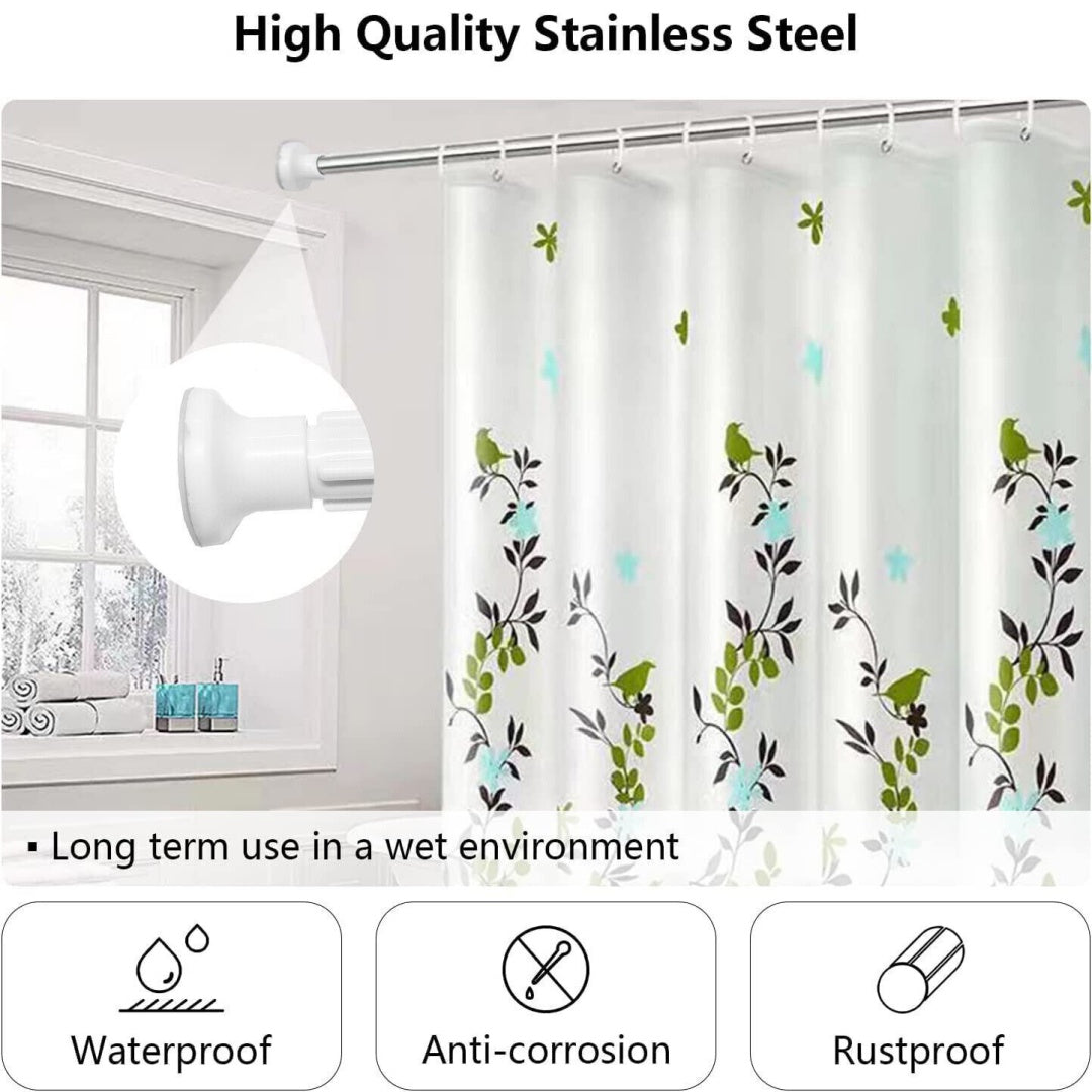 [vendor] Heavy Duty Extendable Telescopic Shower Curtain Pole