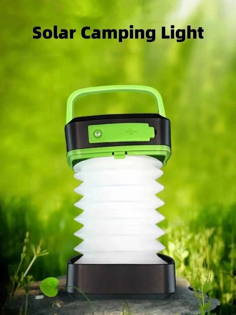 [vendor] Solar Camping Lantern, Rechargeable, Foldable,
