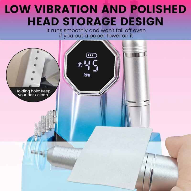[vendor] Electric Nail File Drill Machine USB Portable Manicure