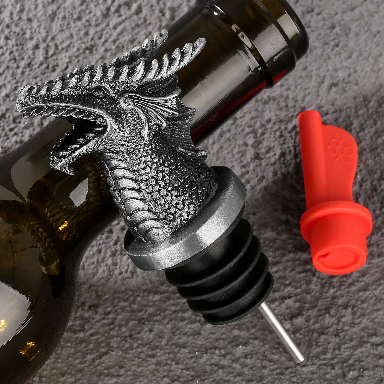 [vendor] Dual Function Faucet Dispenser, Wine Stopper, Bottle